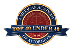 American Academy of Attorneys / Top 40 Under 40 - Badge